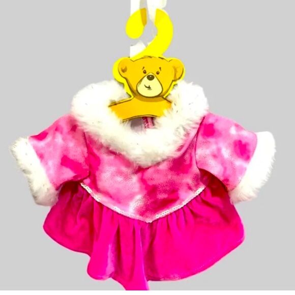 Build A Bear Pink Skate Dress and ear muffs - Picture 1 of 6